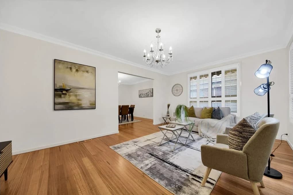 Styled living room